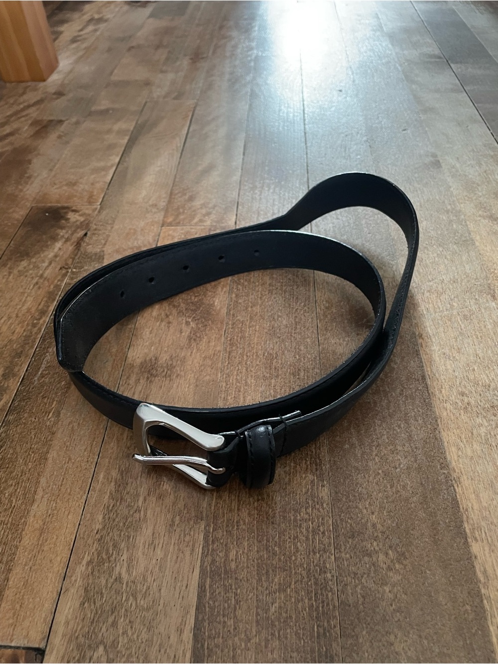 Dockers black leather belt